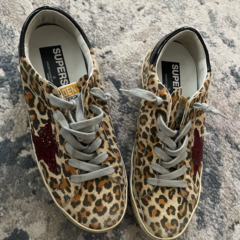 Golden Goose leopard sneaker size 38